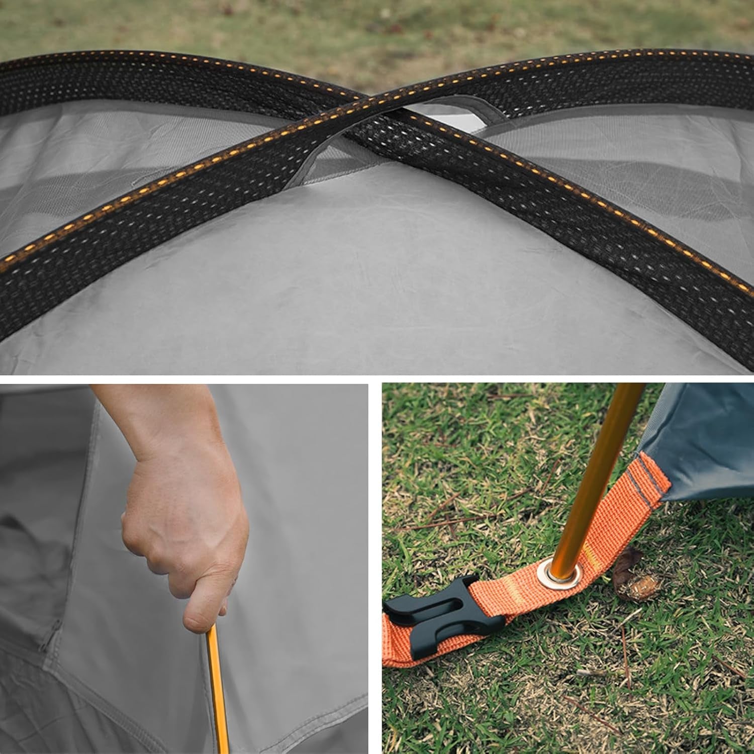 Tent Poles Aluminum Tent Rod Replacement Camping Accessories, Multifunction Lightweight Tent Poles Repair Kit, 7001 Series Aircraft-Grade Aluminum