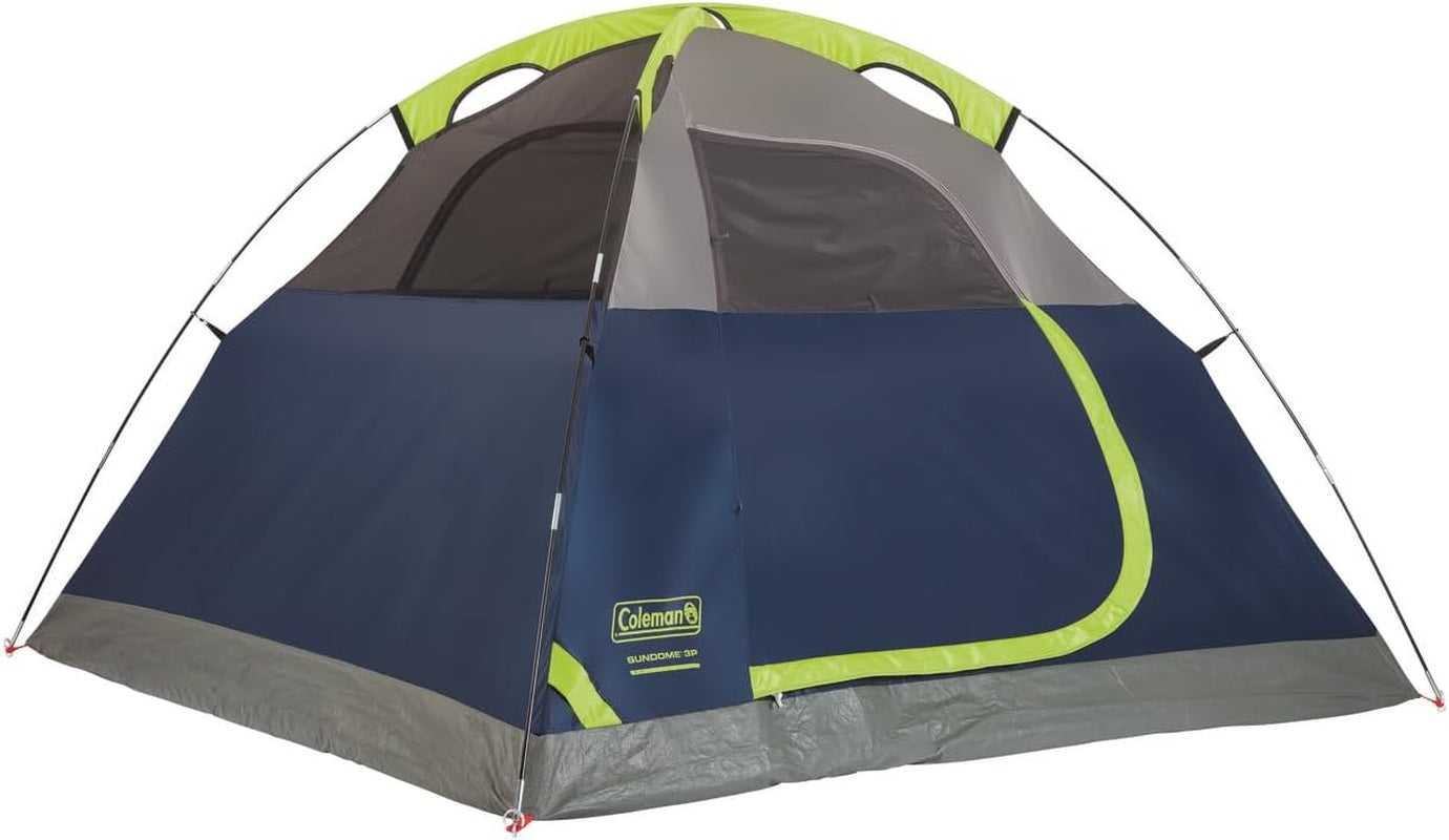 Sundome Camping Tent with Rainfly, 2/3/4/6 Person Tent Sets up in 10 Mins, Weatherproof Shelter for Camping, Festivals, Backyard, Sleepovers, & More