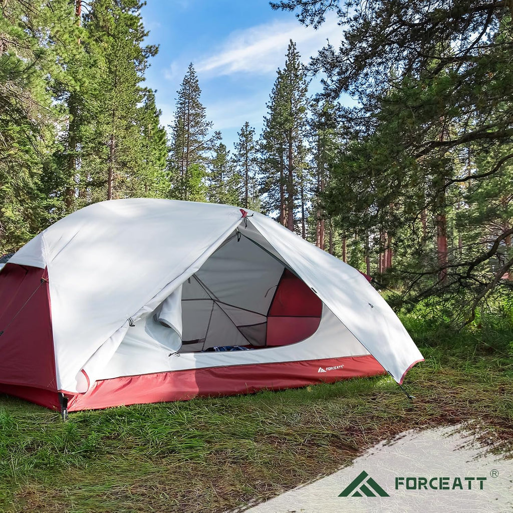 Tent for 2 and 3 Person Is Waterproof and Windproof, Camping Tent for 3 to 4 Seasons,Lightweight Aluminum Pole Backpacking Tent Can Be Set up Quickly,Great for Hiking