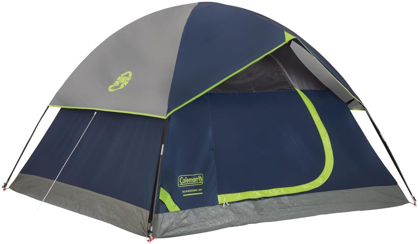 Sundome Camping Tent with Rainfly, 2/3/4/6 Person Tent Sets up in 10 Mins, Weatherproof Shelter for Camping, Festivals, Backyard, Sleepovers, & More