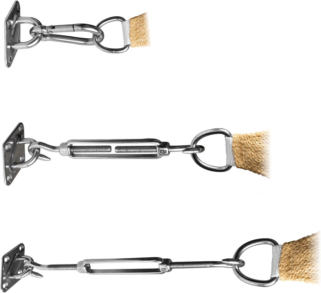 Sun Shade Sail 316 Stainless Steel Hardware Kit 6 Inch for Rectangle Shade Sail Installation for Backyard Yard Deck Patio Garden